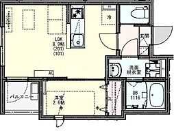 間取図画像 1LDK