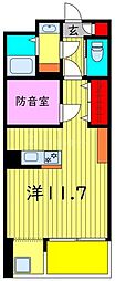 SKビル拾四番館 ワンルームの間取図画像