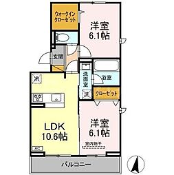 間取図画像 2LDK