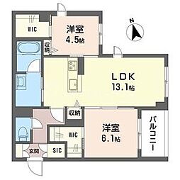 間取図画像 2LDK
