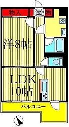 St.Wish 1LDKの間取図画像