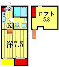 HaleMaluhia 1Kの間取図画像