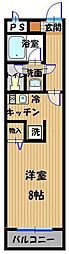 Kフィールド 1Kの間取図画像