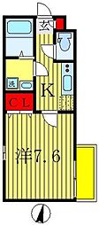リブリ・オートレジデンス 1Kの間取図画像