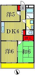 ルミエール1 3DKの間取図画像