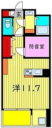 SKビル拾四番館 ワンルームの間取図画像