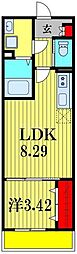 Crest 1LDKの間取図画像