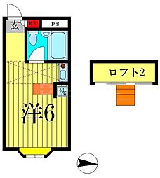 ベルピア北小金3-1 ワンルームの間取図画像