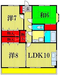 ニューパレス5 3LDKの間取図画像