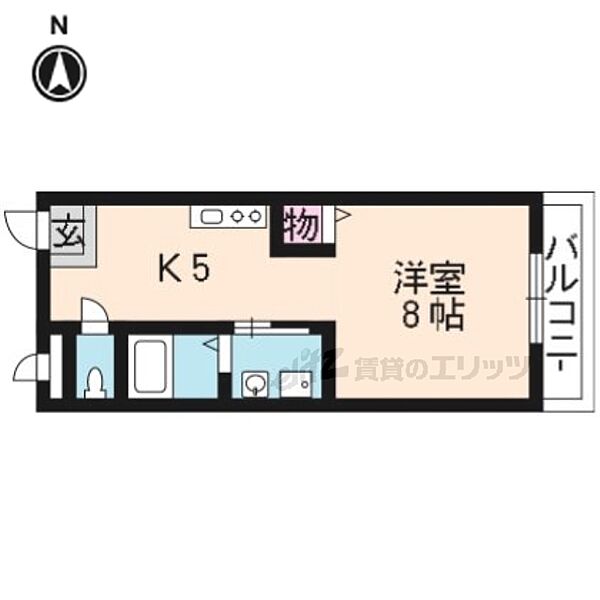 グランチェリー 306｜京都府京都市右京区西京極葛野町(賃貸マンション1DK・3階・30.24㎡)の写真 その2