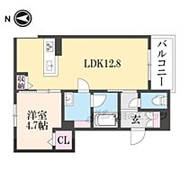 京都府京都市中京区西ノ京北円町（賃貸マンション1LDK・3階・42.03㎡） その2