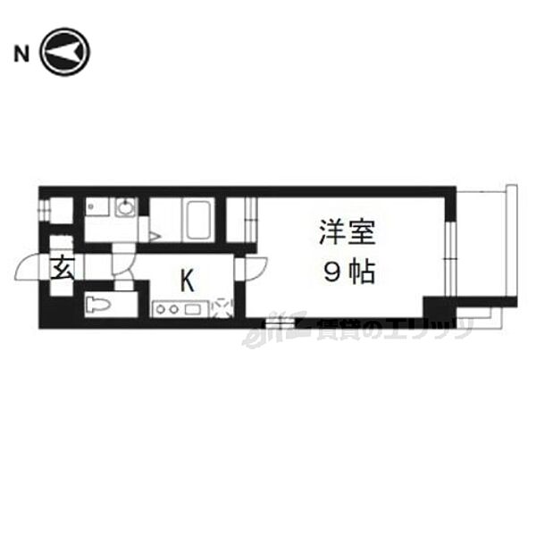 京都府京都市下京区朱雀北ノ口町(賃貸マンション1K・3階・28.00㎡)の写真 その2