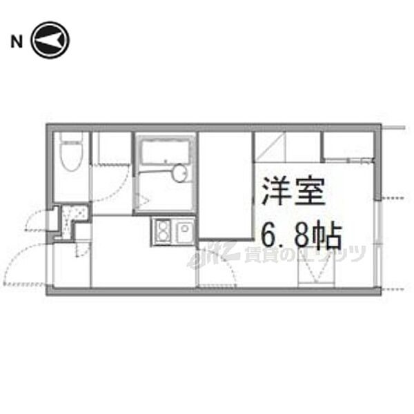 レオパレス嵯峨野 113｜京都府京都市右京区嵯峨野六反田町(賃貸アパート1K・1階・20.28㎡)の写真 その2