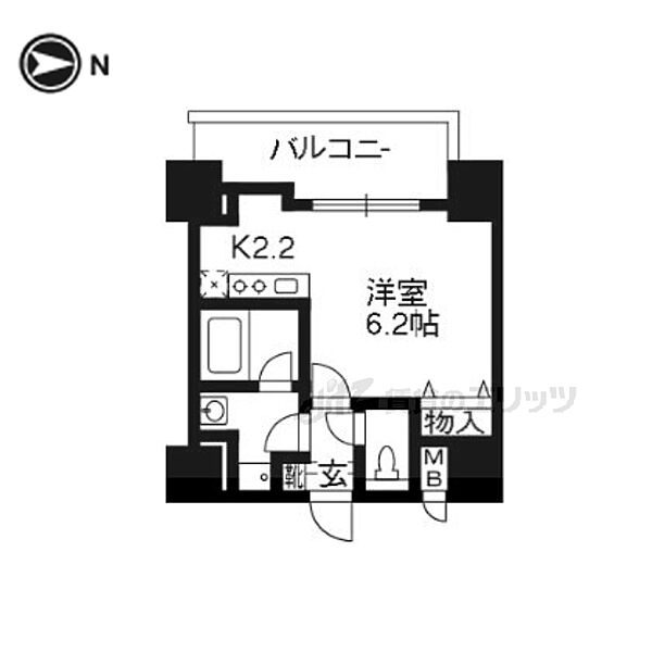 ＡＬＴＡ京都堀川ウインドア 301｜京都府京都市下京区小泉町(賃貸マンション1K・3階・23.72㎡)の写真 その2