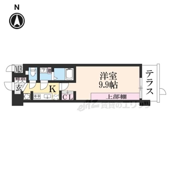 ソルテラス京都洛南 104｜京都府京都市南区唐橋平垣町(賃貸マンション1K・1階・29.50㎡)の写真 その2