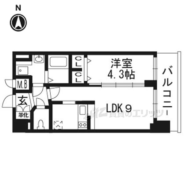 プレサンスTHE KYOTO彩美 ｜京都府京都市南区東九条西明田町(賃貸マンション1DK・7階・33.00㎡)の写真 その2