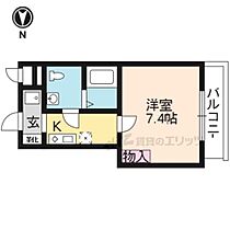 京都府京都市右京区西院久田町（賃貸マンション1K・3階・22.67㎡） その2