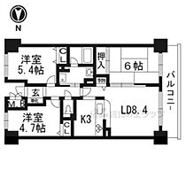 京都府京都市上京区聚楽町（賃貸マンション3LDK・6階・59.49㎡） その2