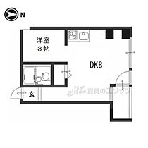 京都府京都市下京区猪熊通五条下る柿本町（賃貸マンション1DK・7階・25.00㎡） その2