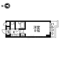 パラドール西院PARTI  ｜ 京都府京都市右京区西院安塚町（賃貸マンション1K・5階・21.37㎡） その2