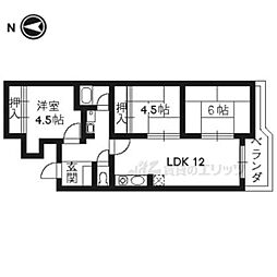 ファミリオ奥ノ坊 3階3LDKの間取り