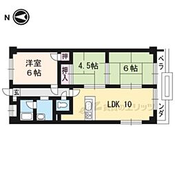 パークサイドコープ林 2階3LDKの間取り
