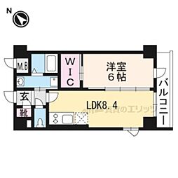 エスリード京都吉祥院 1LDKの間取図画像