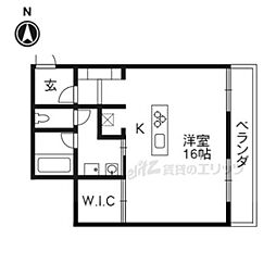 和光苑 ワンルームの間取図画像