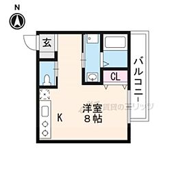 東医ビル ワンルームの間取図画像