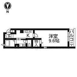 めぞん井筒 1Kの間取図画像