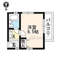 ＥＬＬＥ山内 101 ｜ 京都府京都市北区小山西元町（賃貸アパート1K・2階・19.00㎡） その2