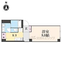 京都府京都市左京区下鴨西林町（賃貸マンション1K・4階・32.80㎡） その2