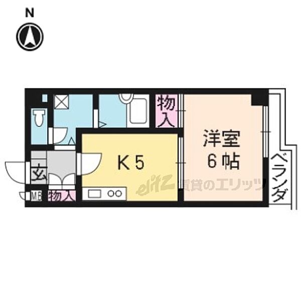 京都府京都市中京区柳馬場通り押小路上ル等持寺町(賃貸マンション1DK・3階・29.46㎡)の写真 その2