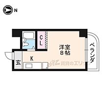 京都府京都市左京区下鴨高木町（賃貸マンション1K・3階・22.68㎡） その2