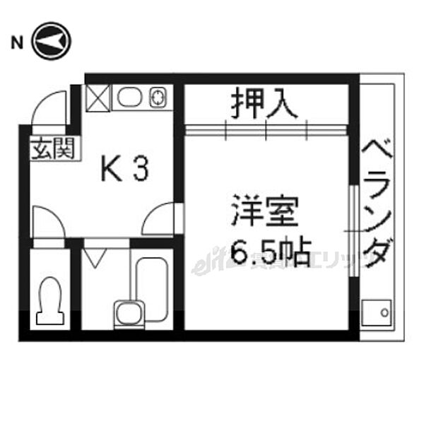 シェモア白川 202｜京都府京都市東山区三条通白川橋西入石泉院町(賃貸アパート1K・2階・18.00㎡)の写真 その2