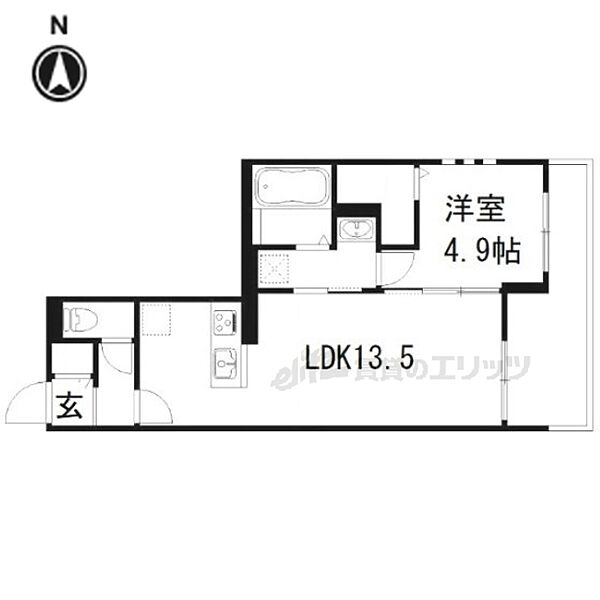 仮称）新丸太町ハイツ 301｜京都府京都市左京区新丸太町(賃貸アパート1LDK・3階・44.85㎡)の写真 その2