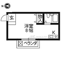 京都府京都市北区紫竹下緑町（賃貸マンション1K・1階・20.30㎡） その1