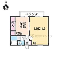 京都府京都市左京区北白川大堂町（賃貸アパート1LDK・2階・40.92㎡） その2