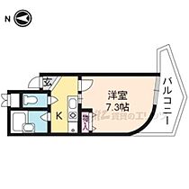 ノースホワイトリバービル別当町 203 ｜ 京都府京都市左京区北白川別当町（賃貸マンション1K・2階・22.10㎡） その2