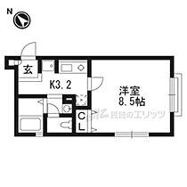 京都府京都市左京区高野玉岡町（賃貸アパート1K・1階・26.29㎡） その2