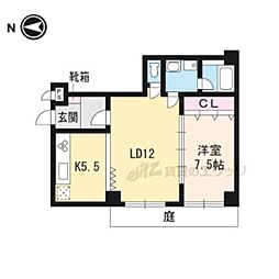 ハウス665 1階1LDKの間取り