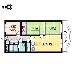 イースタン尊上院 3LDKの間取図画像