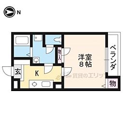 メゾン・アベイル 1Kの間取図画像
