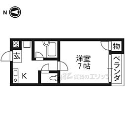 ノルテ 1Kの間取図画像