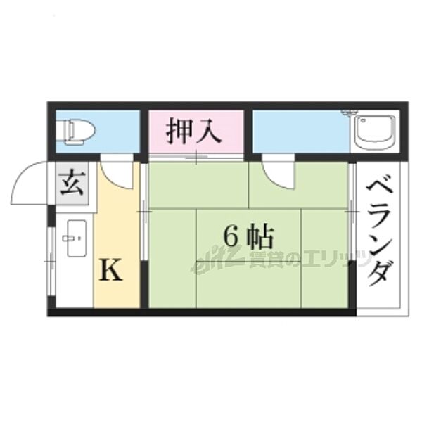 遠藤マンション 10｜滋賀県草津市平井４丁目(賃貸マンション1K・1階・18.00㎡)の写真 その2