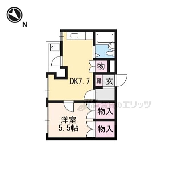 コウジィーコートＫＹＯＥＩ 301｜滋賀県草津市南笠東４丁目(賃貸マンション1LDK・3階・34.60㎡)の写真 その2