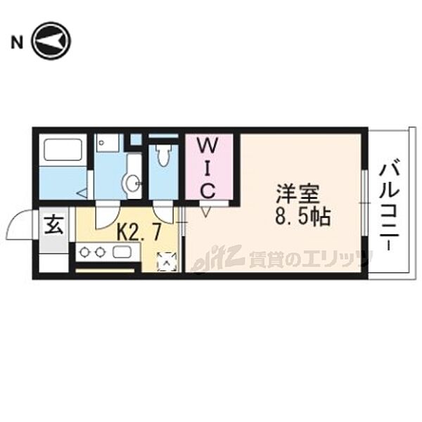 リヴィエール 303｜京都府京都市伏見区竹田向代町(賃貸アパート1K・3階・30.03㎡)の写真 その2