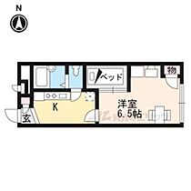 京都府京都市山科区厨子奥若林町（賃貸アパート1K・1階・19.87㎡） その2