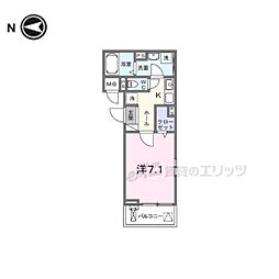 京阪本線 龍谷大前深草駅 徒歩7分の賃貸アパート 3階1Kの間取り