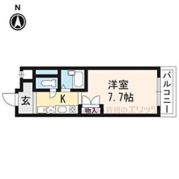 りさ・すみぞめ 1階1Kの間取り